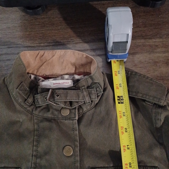 Banana Republic heritage Women's Field Safary Jacket Green Adventure size S - Picture 14 of 15